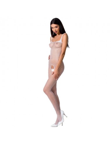 BODYSTOCKING PASSION WOMAN BS071 - TAGLIA UNICA BIANCO