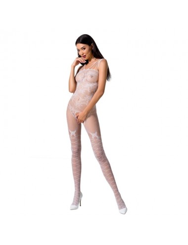 PASSION WOMAN BS076 BODYSTOCKING TAGLIA UNICA BIANCO