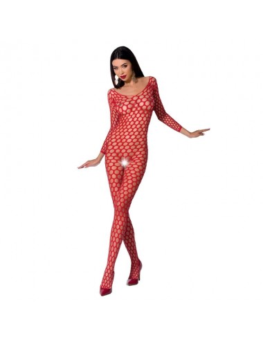 PASSION WOMAN BS077 BODYSTOCKING TAGLIA UNICA ROSSO