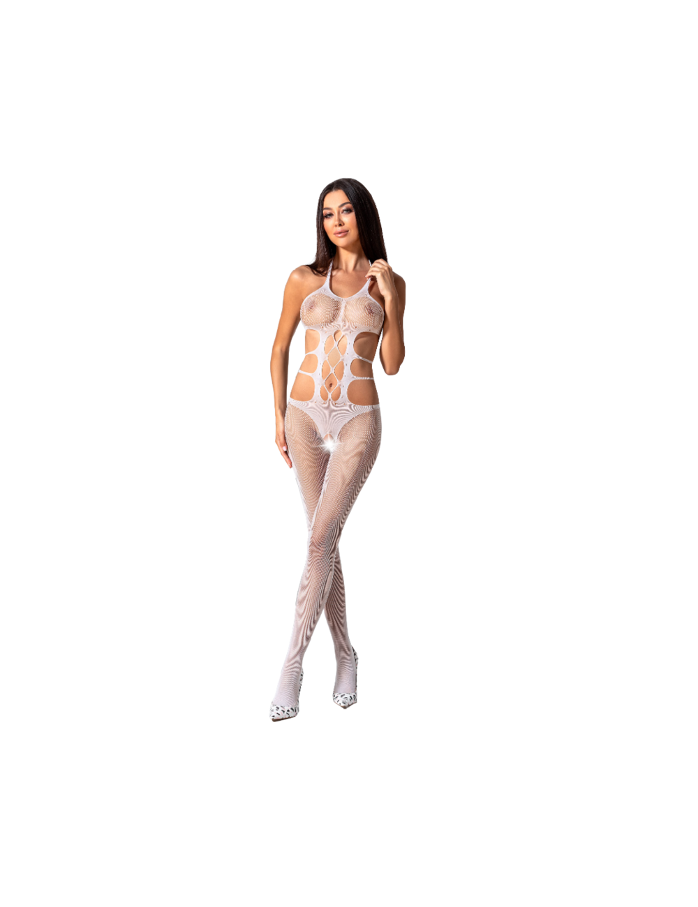 BODYSTOCKING PASSION WOMAN BS084 - TAGLIA UNICA BIANCO BODYSTOCKING PASSION WOMAN BS084 - TAGLIA UNICA BIANCO