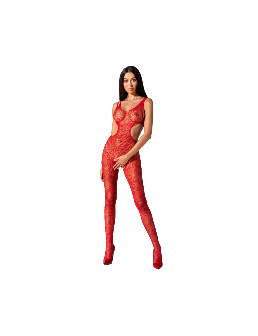PASSION WOMAN BS085 BODYSTOCKING ROSSO TAGLIA UNICA PASSION WOMAN BS085 BODYSTOCKING ROSSO TAGLIA UNICA