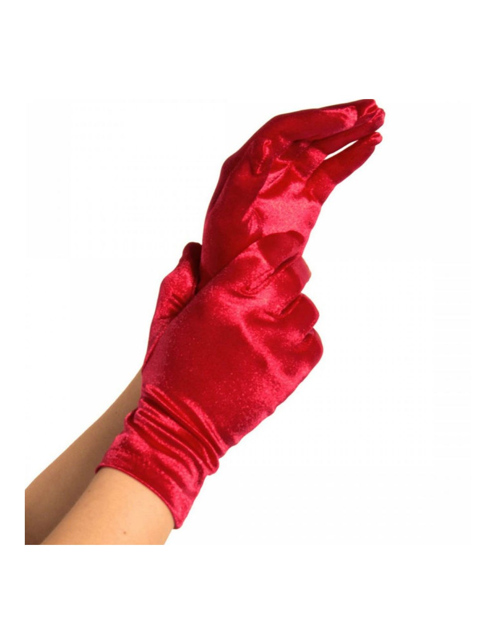 LEG AVENUE SATIN GLOVES RED LEG AVENUE SATIN GLOVES RED