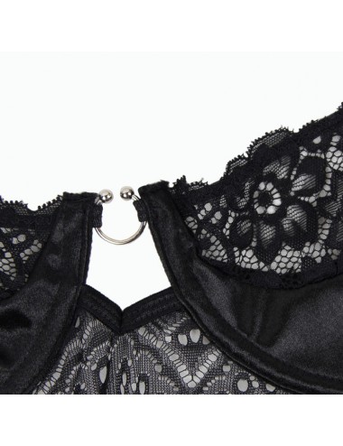 CORSETTO E CINTURA SUBBLIME NERO S / M