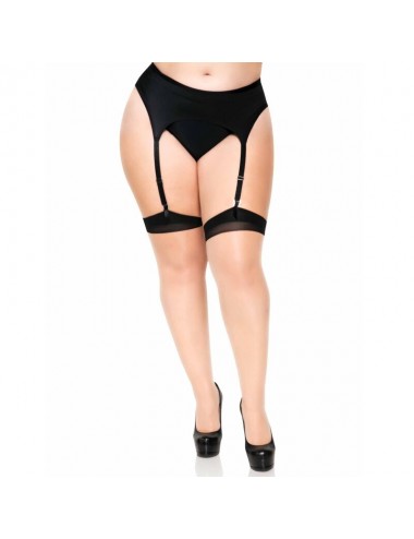 COSCIA PLUS LYCRA SHEER 2 TONI CON CUCITURA E TACCO CUBANO