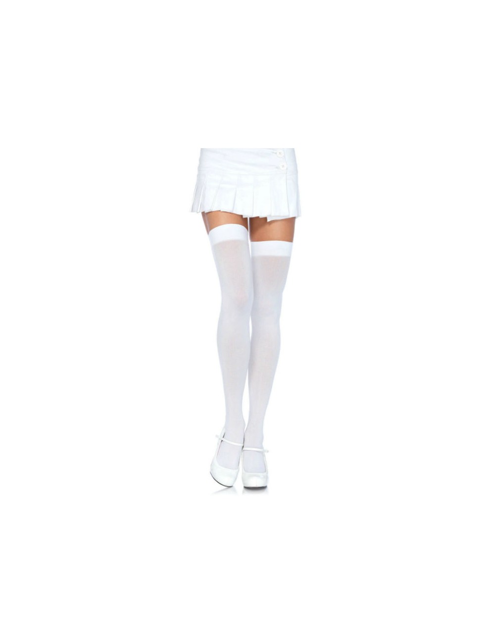 CALZE LEG AVENUE IN NYLON BIANCO