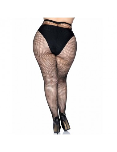 LEG AVENUE MEDIAS EN RED - NEGRO TALLA GRANDE
