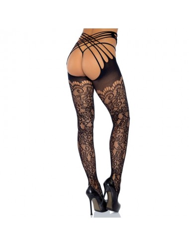 LEG AVENUE AVVOLGIMENTO INTORNO A COLLANT CROTHLESS TG UNICA