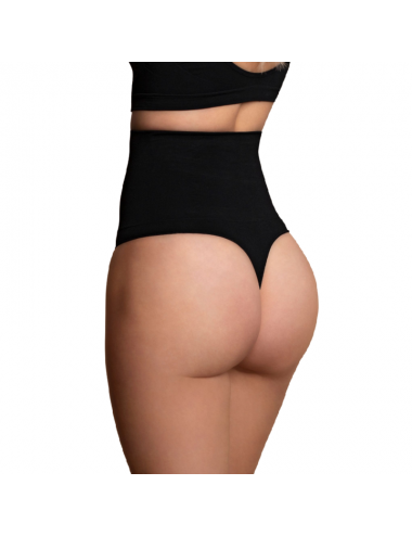 BYE BRA SEAMLESS PERIZOMA VITA ALTA CONTROLLO MEDIO - NERO XL