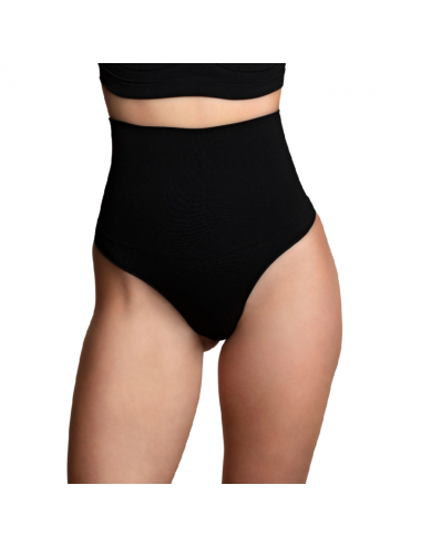 BYE BRA SEAMLESS PERIZOMA VITA ALTA CONTROLLO MEDIO - NERO XL