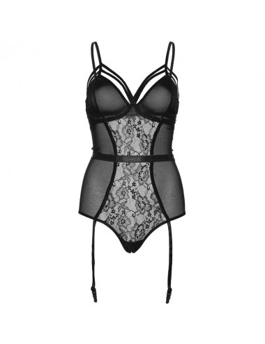LEG AVENUE TEDDY CON CALIBRO NERO TAGLIA S