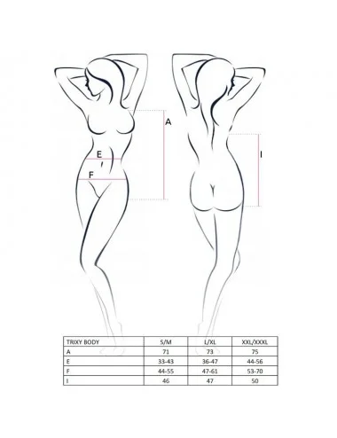 PASSION WOMAN TRIXY TEDDY NERO L / XL
