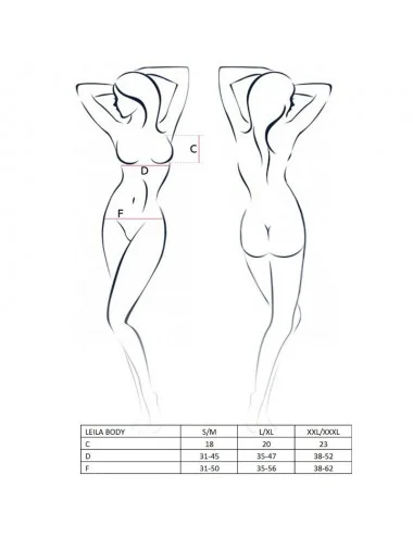 PASSION WOMAN LEILA TEDDY NERO L / XL