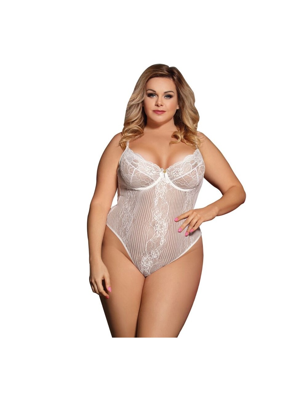 QUEEN LINGERIE TEDDY BLANCO PLUS SIZE QUEEN LINGERIE TEDDY BLANCO PLUS SIZE