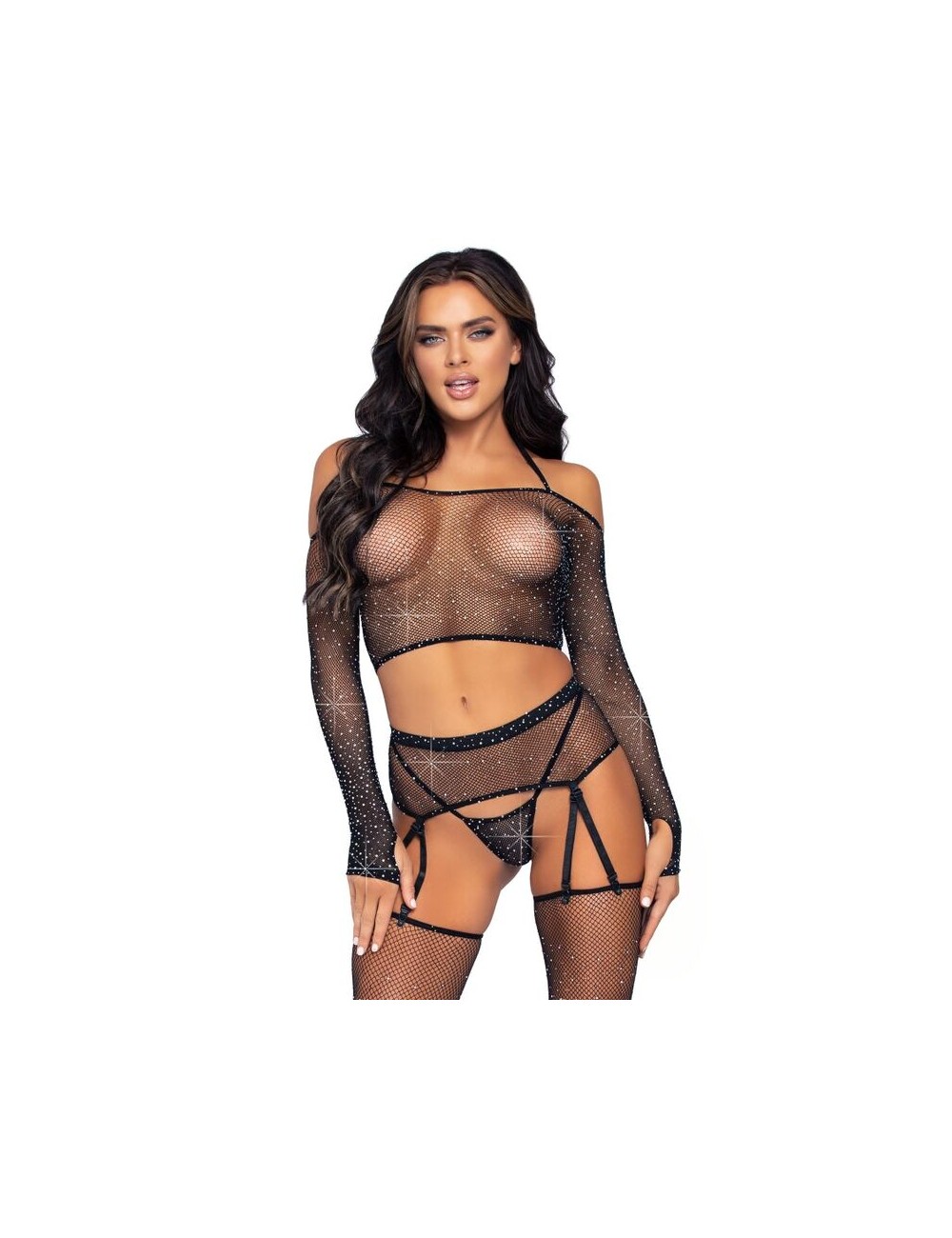 LEG AVENUE QUATTRO PEZZI SET UNA TAGLIA