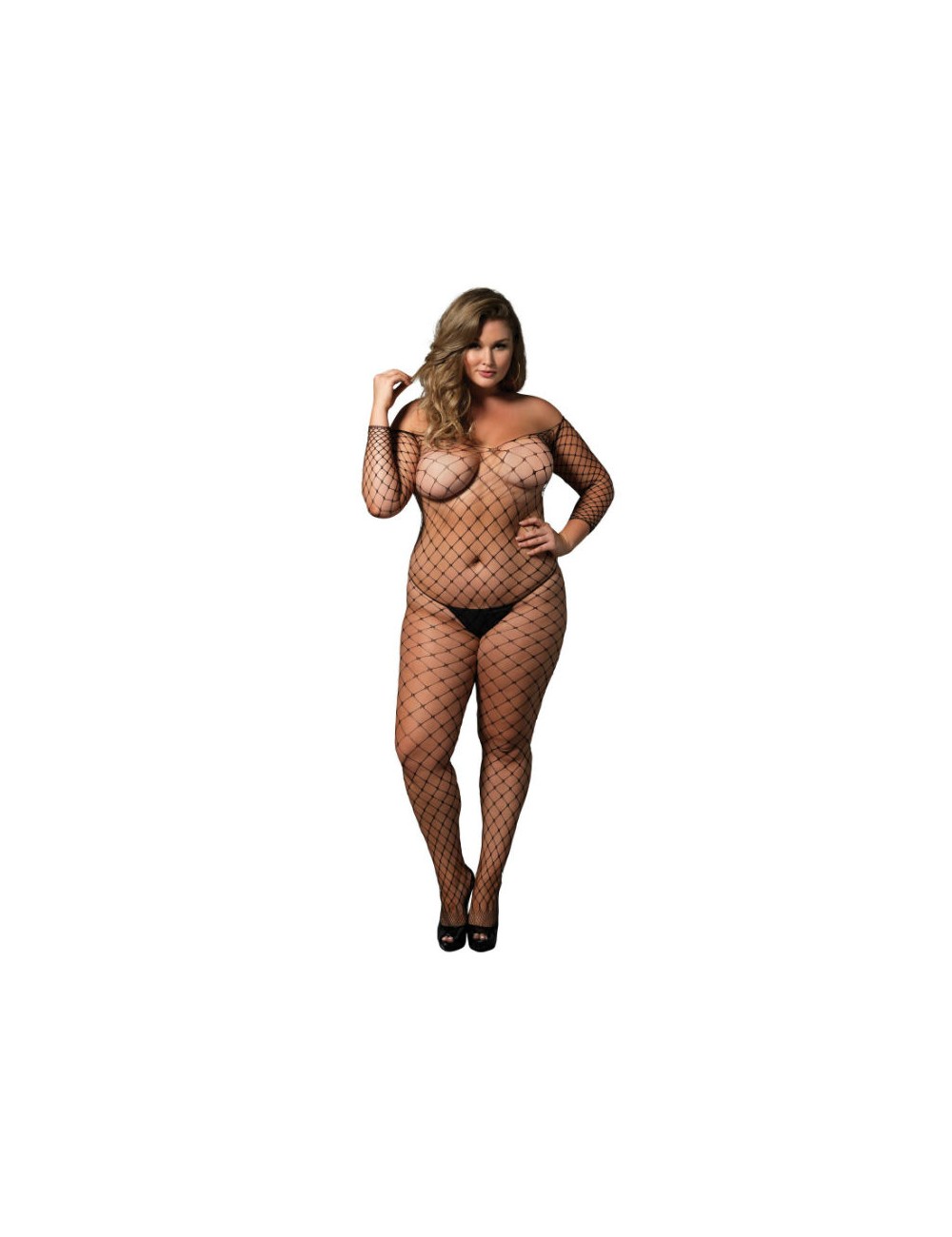 LEG AVENUE BODYSTOCKING SCOLLO SPALLA NERO TAGLIA PLUS LEG AVENUE BODYSTOCKING SCOLLO SPALLA NERO TAGLIA PLUS