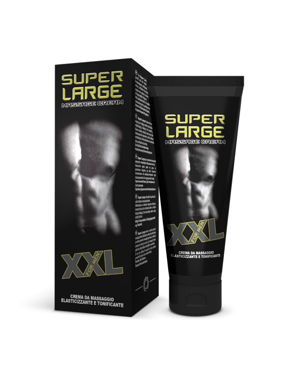 MASSAGGIO XXL SUPER GRANDE E CREMA ELASTICIZZANTE PER IL PENE 75 ML