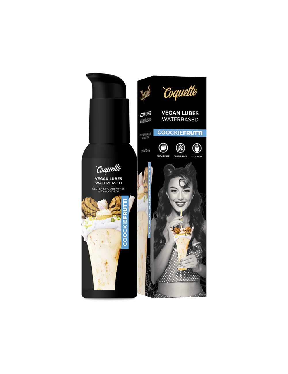 COQUETTE CHIC DESIRE PREMIUM EXPERIENCE 100ML LUBRIFICANTI VEGAN COOKIEFRUTTI