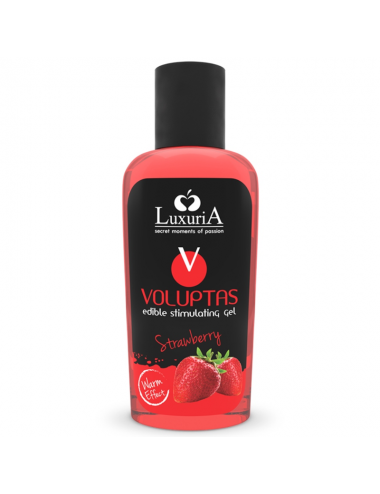 LUXURIA VOLUPTAS GEL ALIMENTARE STIMOLANTE EFFETTO RISCALDANTE - FRAGOLA 100 ML