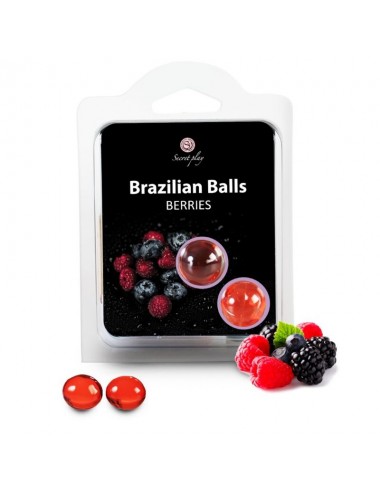 PALLINE BRASILIANE FRUTTI DELLA FORESTA SET 2 PALLINE