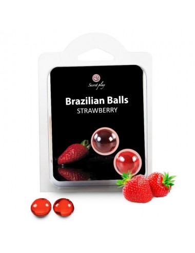 PALLINE BRASILIANE FRAGOLE SET 2 PALLINE