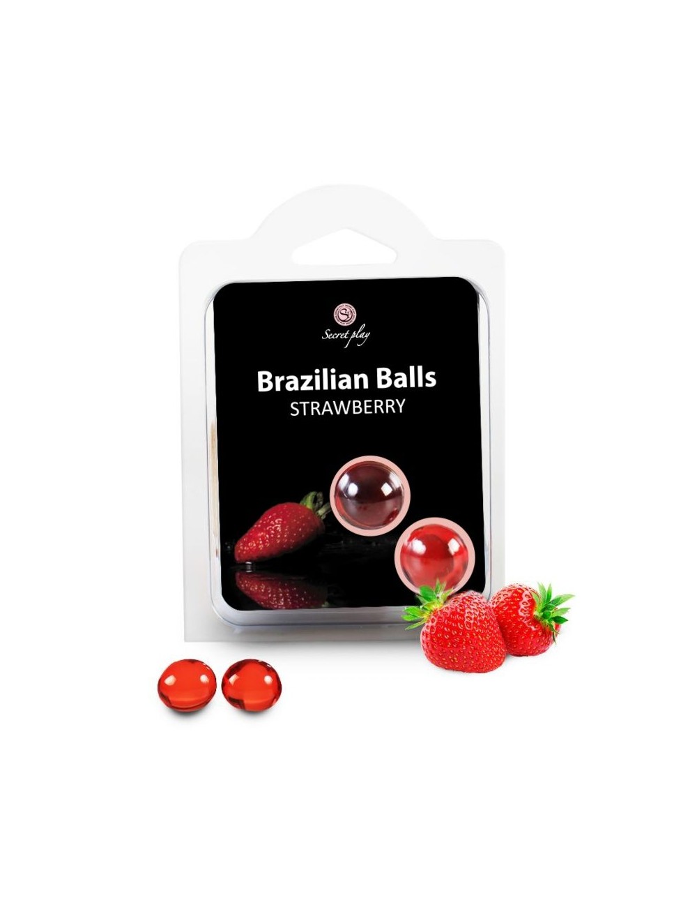 PALLINE BRASILIANE FRAGOLE SET 2 PALLINE