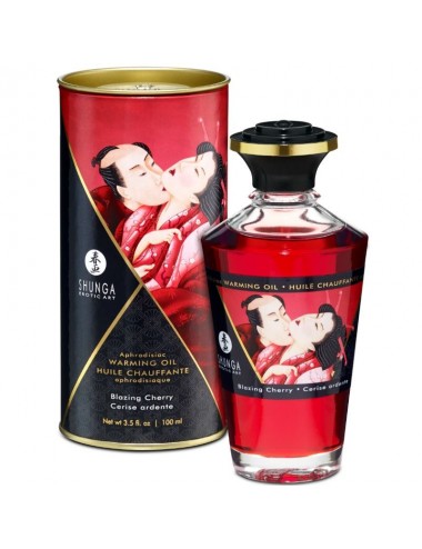 SHUNGA APHRODISIAC WARMING OIL BLAZING CHERRY 100 ML