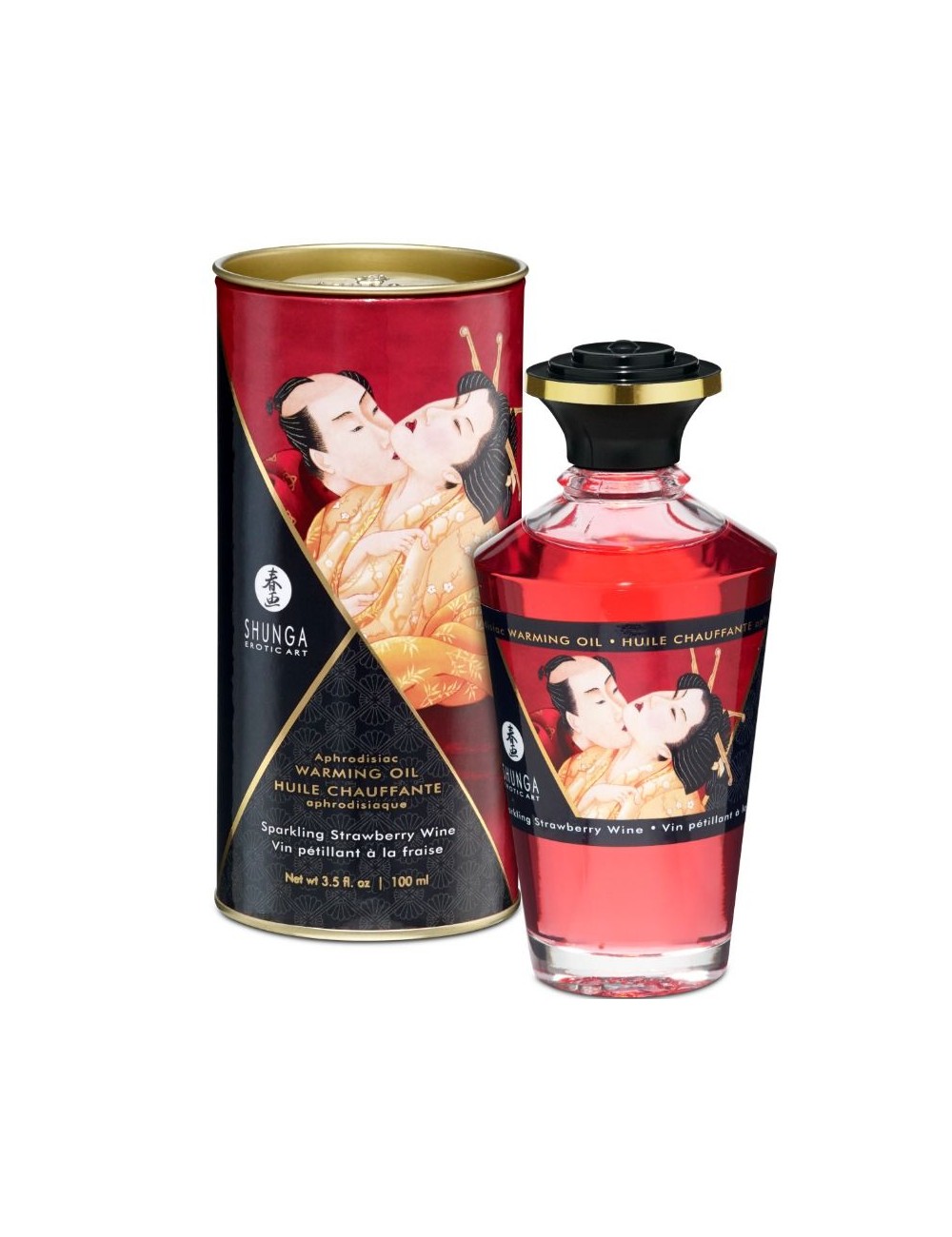 SHUNGA APHRODISIAC WARMING OIL SPUMANTE FRAGOLA VINO 100 ML