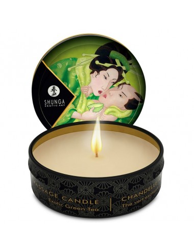 MINI CARESS BY CANDLELIGHT MASSAGE CANDLE EXOTIC TEA VERDE