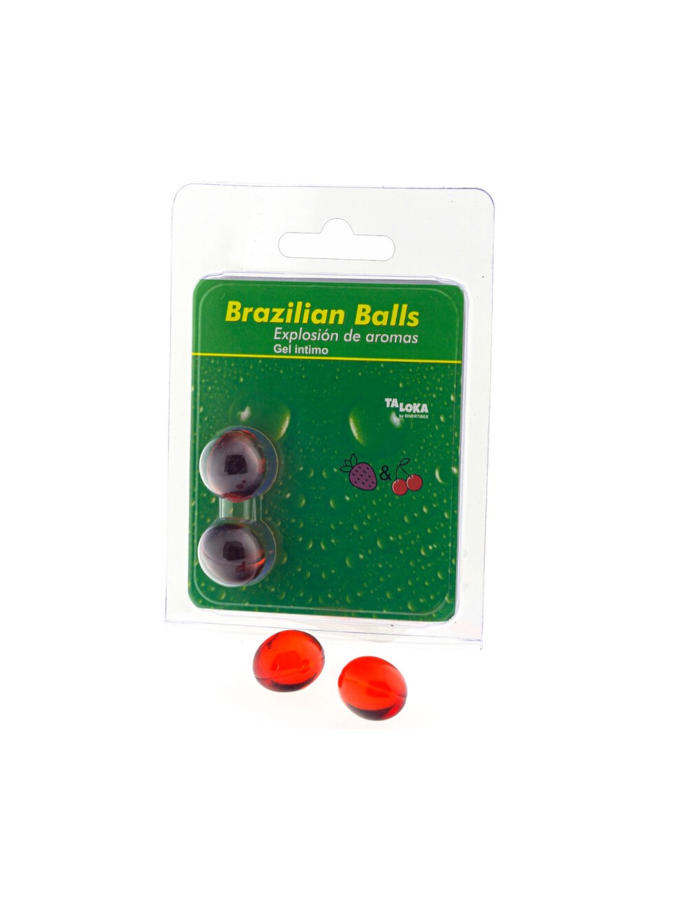 TALOKA - 2 PALLINE BRASILIANI GEL INTIMO FRAGOLA E CILIEGIA TALOKA - 2 PALLINE BRASILIANI GEL INTIMO FRAGOLA E CILIEGIA