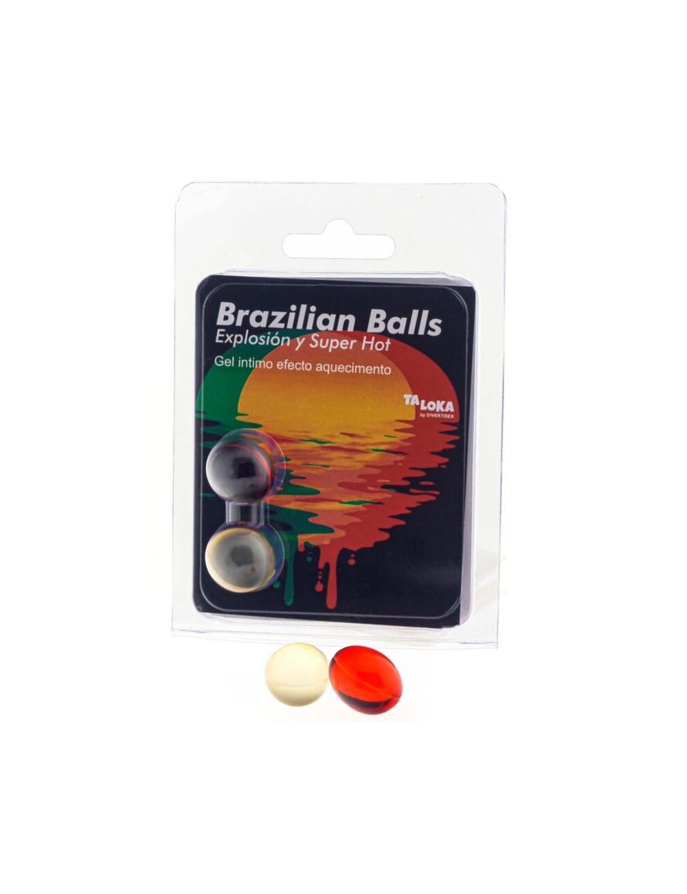 TALOKA - 2 PALLINE BRASILIANI GEL EMOZIONANTE EFFETTO SUPER CALDO