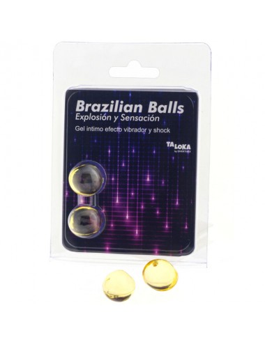 TALOKA - 2 PALLINE BRASILIANI GEL VIBRANTE E EFFETTO SHOCK ECCITANTE