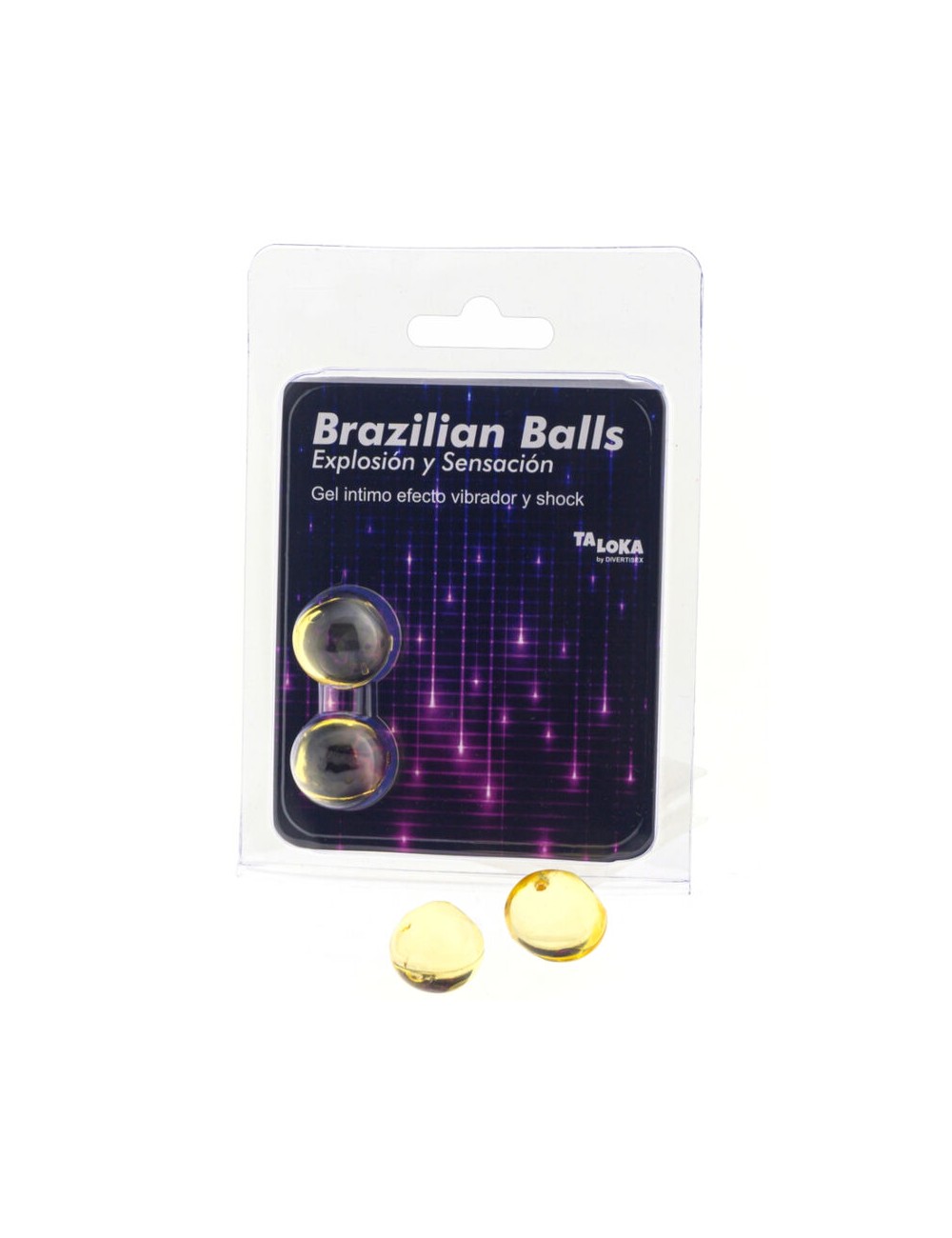 TALOKA - 2 PALLINE BRASILIANI GEL VIBRANTE E EFFETTO SHOCK ECCITANTE