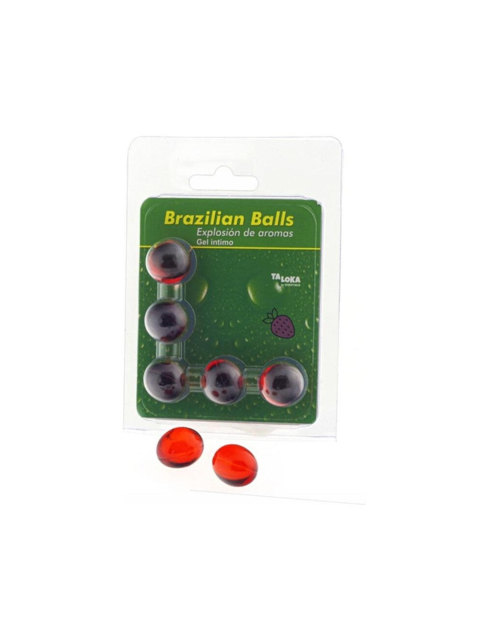 TALOKA - 5 PALLINE BRASILIANI GEL INTIMO ALLA FRAGOLA