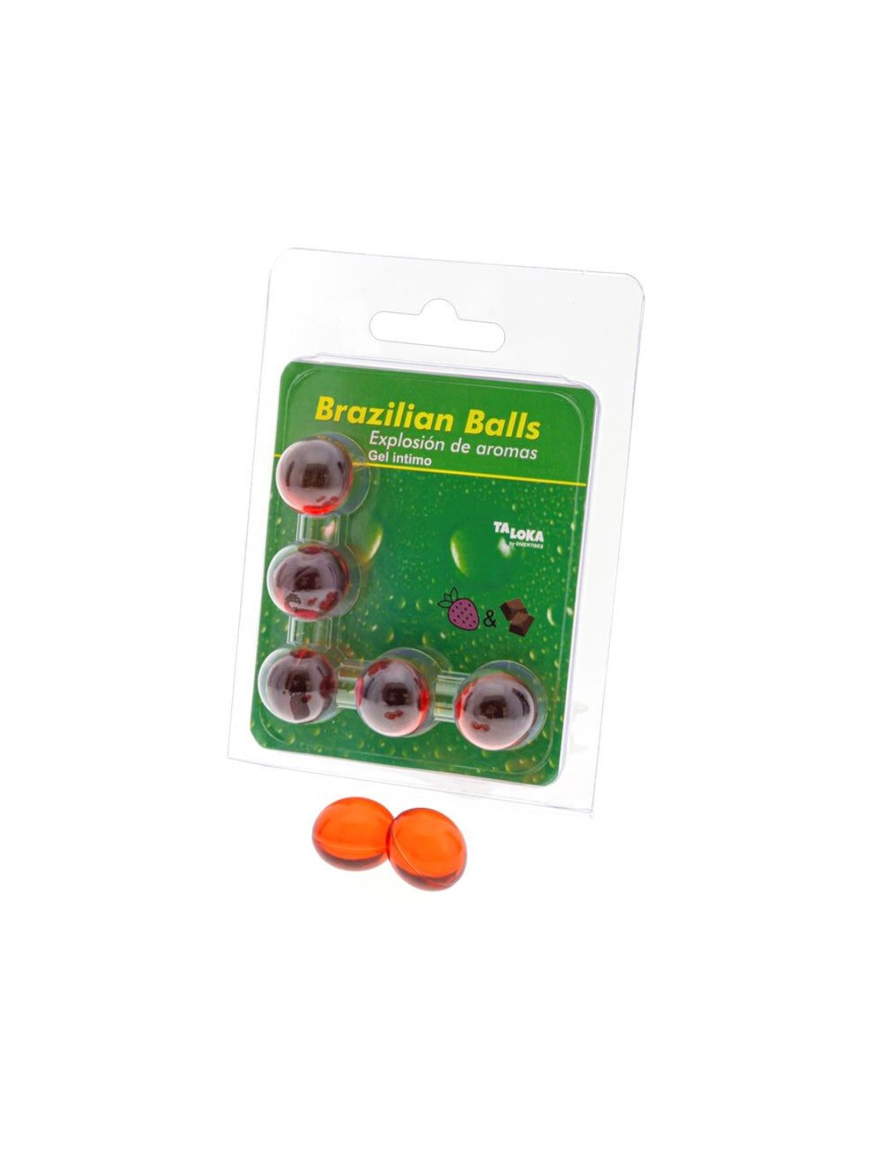 TALOKA - 5 PALLINE BRASILIANI GEL INTIMO FRAGOLA E CIOCCOLATO TALOKA - 5 PALLINE BRASILIANI GEL INTIMO FRAGOLA E CIOCCOLATO