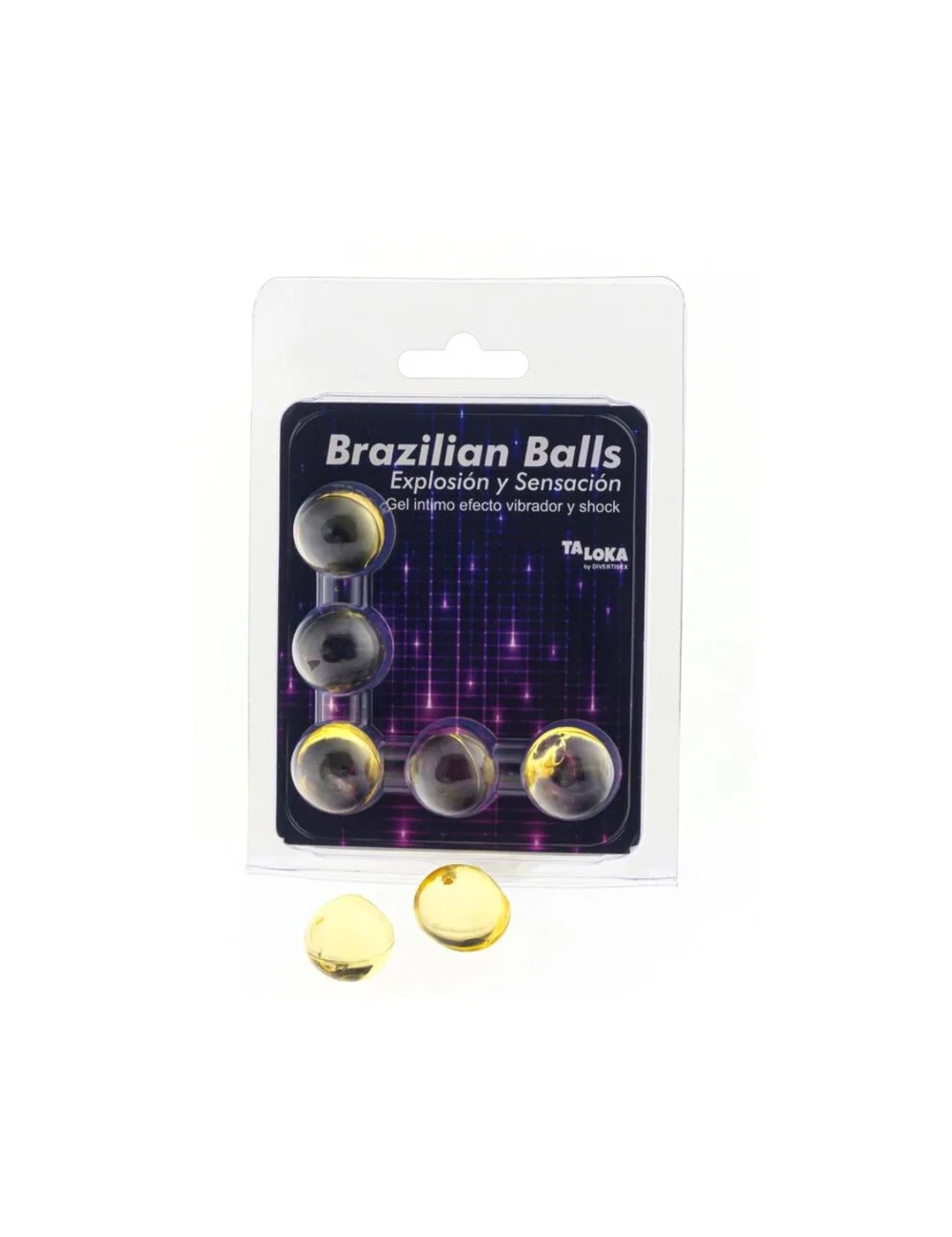 TALOKA - 5 PALLINE BRASILIANI GEL VIBRANTE E EFFETTO SHOCK ECCITANTE