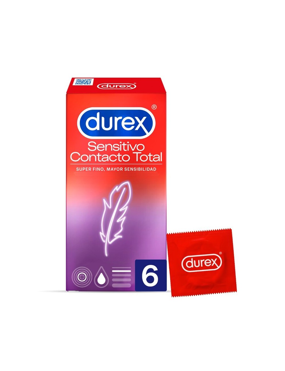 CONTATTO SENSIBILE DUREX TOTALE 6 UNITÀ