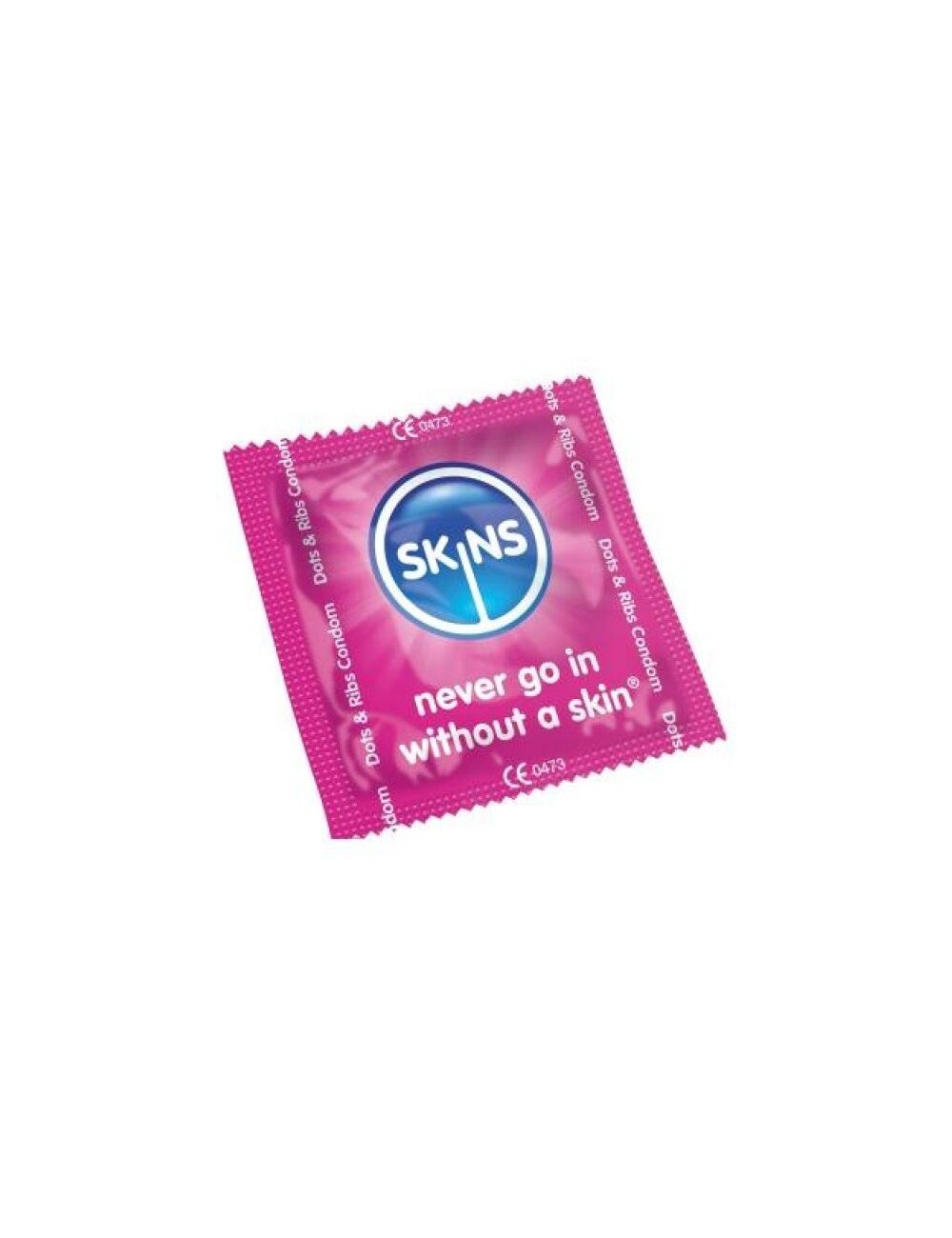 SKINS PRESERVATIVI DOTS & RIBS BAG 500 UDS SKINS PRESERVATIVI DOTS & RIBS BAG 500 UDS