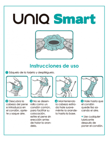 UNIQ SMART LATEX FREE PRE-ERECTION CONDOMS 3 UNITS