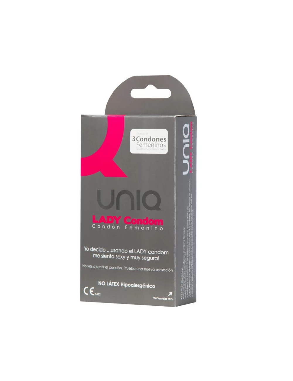 UNIQ LADY CONDOM LATEX FREE FEMALE CONDOMS WITH GARTER BELT 3 UNITS UNIQ LADY CONDOM LATEX FREE FEMALE CONDOMS WITH GARTER BELT 3 UNITS