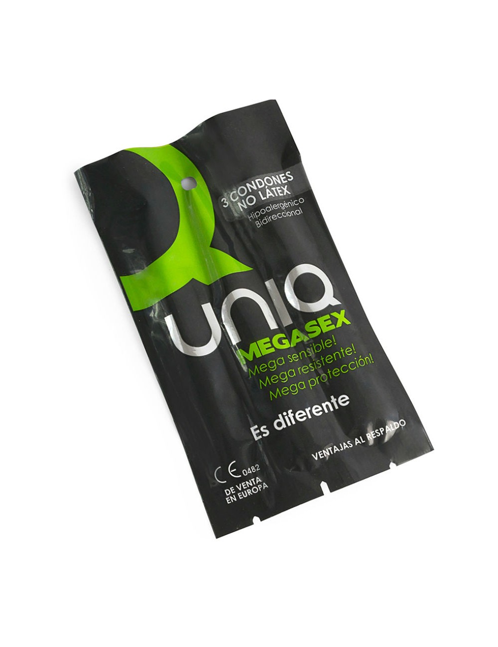 UNIQ MEGASEX LATEX FREE SENSITIVE CONDOMS 3 UNITS UNIQ MEGASEX LATEX FREE SENSITIVE CONDOMS 3 UNITS