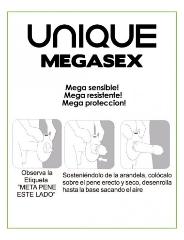 UNIQ MEGASEX LATEX FREE SENSITIVE CONDOMS 3 UNITS