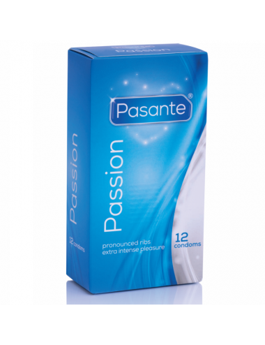 THRU CONDOMS RIBBED / PASSION 12 PACK