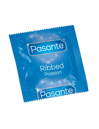 THRU CONDOMS RIBBED / PASSION 12 PACK