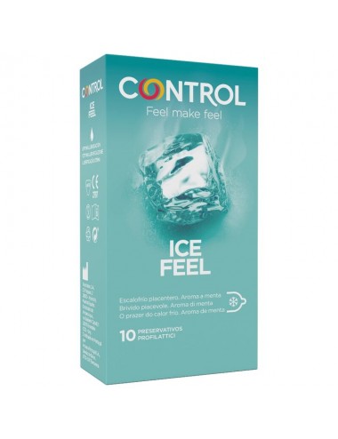 CONTROL ICE FEEL PRESERVATIVOS EFECTO FRIO 10 UNIDADES