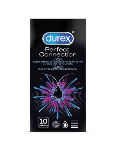 DUREX PERFECT CONNECTION SILICONE EXTRA LUBRIFICAZIONE 10 UNITÀ