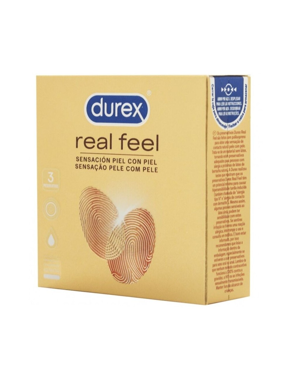 DUREX REAL FEEL PRESERVATIVO 3 UDS