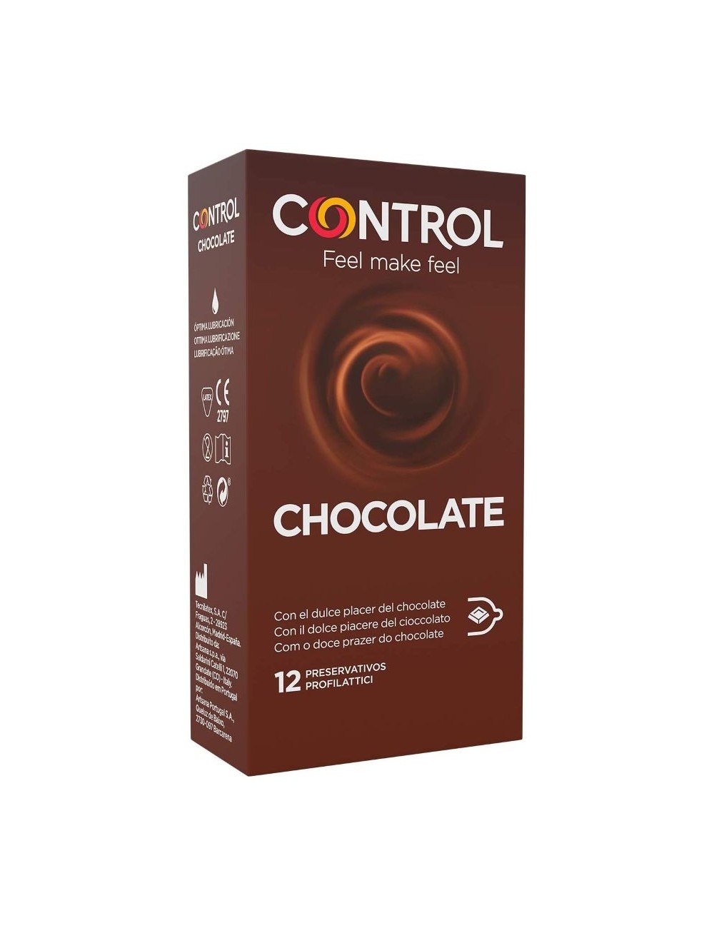 CONTROL ADAPTA CHOCOLATE CONDOMS 12 UNITS