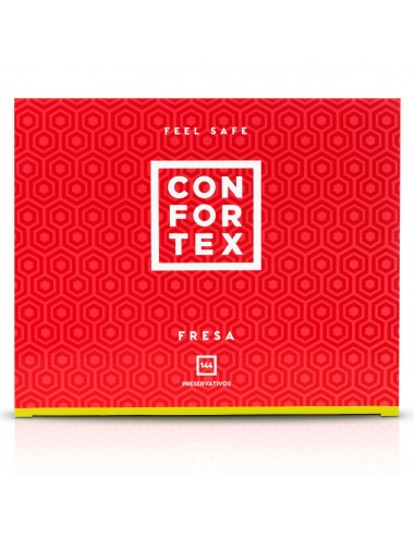 PRESERVATIVO FRAGOLA CONFORTEX 144 UNITÀ