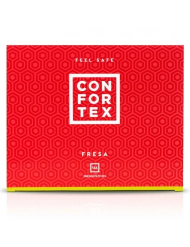 PRESERVATIVO FRAGOLA CONFORTEX 144 UNITÀ