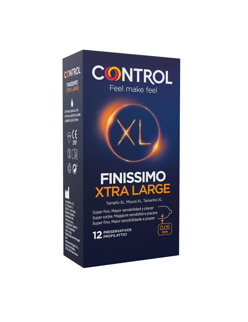 CONTROL FINISSIMO XL CONDOMS 12 UNITS